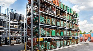 pallet racking, double sided, galvanized