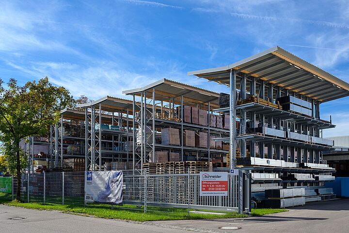 cantilever racking, pallet racking with roof, galvanized