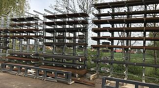 cantilever racking system, galvanized