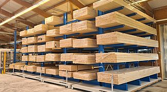 mobile cantilever racking system