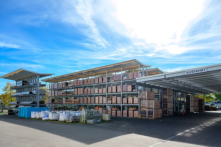 pallet racking with roof